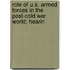 Role of U.S. Armed Forces in the Post-Cold War World; Hearin
