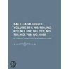 Sale Catalogues (601; No. 608; No. 679; No. 692; No. 701; No door Inc American Art Galleries