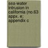 Sea-Water Intrusion in California (No.63 Appx. E; Appendix C
