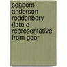 Seaborn Anderson Roddenbery (Late a Representative from Geor door 2d Session United States.