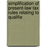 Simplification of Present-Law Tax Rules Relating to Qualifie door United States Congress Service