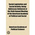 Social Legislation and Social Activity; Being Addresses Deli