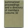 Summarized Proceedings and a Directory of Members (Volume 32 by American Association for the Science