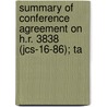 Summary of Conference Agreement on H.R. 3838 (Jcs-16-86); Ta door United States Tax Reform Act of 1986