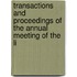 Transactions and Proceedings of the Annual Meeting of the Li