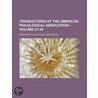 Transactions of the American Philological Association (27-30 door American Philological Association
