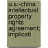 U.S.-China Intellectual Property Rights Agreement; Implicati