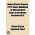 United States Reports (111); Cases Adjudged in the Supreme C