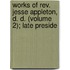 Works Of Rev. Jesse Appleton, D. D. (volume 2); Late Preside