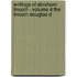 Writings of Abraham Lincoln - Volume 4 the Lincoln-Douglas D