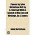 Poems by John Nicholson £Ed. by A. Holroyd] with a Sketch of