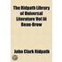 The Ridpath Library Of Universal Literature Vol Iii Beau-Brow