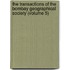 The Transactions Of The Bombay Geographical Society (Volume 5)
