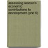 Assessing Women's Economic Contributions To Development (Phd 6)
