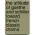 The Attitude Of Goethe And Schiller Toward French Classic Drama