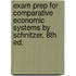 Exam Prep For Comparative Economic Systems By Schnitzer, 8th Ed.