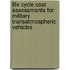 Life Cycle Cost Assessments for Military Transatmospheric Vehicles