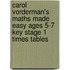 Carol Vorderman's Maths Made Easy Ages 5-7 Key Stage 1 Times Tables