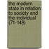 The Modern State In Relation To Society And The Individual (71-148)