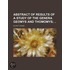 Abstract Of Results Of A Study Of The Genera Geomys And Thomomys; ..
