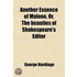 Another Essence Of Malone, Or, The "Beauties" Of Shakespeare's Editor