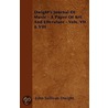 Dwight's Journal Of Music - A Paper Of Art And Literature - Volume Xxxxix door John Sullivan Dwight