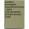 Modern Principles: Macroeconomics / Aplia One-Semester Printed Access Code by Tyler Cowen