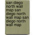 San Diego North Wall Map San Diego North Wall Map San Diego North Wall Map
