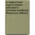 A Midsummer Night's Dream (Webster's Chinese-Traditional Thesaurus Edition)