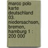 Marco Polo Karte Deutschland 03. Niedersachsen, Bremen, Hamburg 1 : 200 000