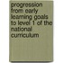 Progression From Early Learning Goals To Level 1 Of The National Curriculum