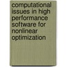 Computational Issues In High Performance Software For Nonlinear Optimization door Almerico Murli