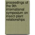 Proceedings of the 9th International Symposium on Insect-Plant Relationships