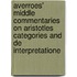 Averroes' Middle Commentaries on Aristotles Categories and de Interpretatione