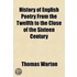 History Of English Poetry From The Twelfth To The Close Of The Sixteen Century