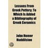 Lessons From Greek Pottery; To Which Is Added A Bibliography Of Greek Ceramics