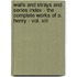 Waifs And Strays And Series Index - The Complete Works Of O. Henry - Vol. Xiii