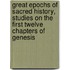 Great Epochs Of Sacred History, Studies On The First Twelve Chapters Of Genesis