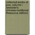 Collected Works of Poe, Volume I (Webster's Chinese-Traditional Thesaurus Edition)