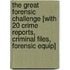 The Great Forensic Challenge [With 20 Crime Reports, Criminal Files, Forensic Equip]