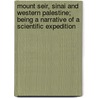Mount Seir, Sinai And Western Palestine; Being A Narrative Of A Scientific Expedition door Edward Hull