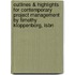 Outlines & Highlights For Contemporary Project Management By Timothy Kloppenborg, Isbn