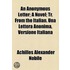 Anonymous Letter; A Novel; Tr. From The Italian. Una Lettera Anonima, Versione Italiana