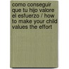 Como conseguir que tu hijo valore el esfuerzo / How to Make Your Child Values the Effort door Pedro Marcet Bonel