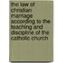 The Law Of Christian Marriage According To The Teaching And Discipline Of The Catholic Church