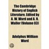 The Cambridge History Of English Literature. Edited By A. W. Ward And A. R. Waller (Volume 03)