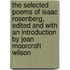 The Selected Poems Of Isaac Rosenberg, Edited And With An Introduction By Jean Moorcroft Wilson