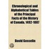 Chronological And Alphabetical Tables Of The Principal Facts Of The History Of Canada, 1492-1887