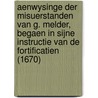 Aenwysinge Der Misuerstanden Van G. Melder, Begaen in Sijne Instructie Van de Fortificatien (1670) door Hendrik Ruse