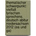 Thematischer Schwerpunkt: Vielfalt Lyrischen Sprechens. Deutsch-abitur Niedersachsen 2012 (ea Und Ga)